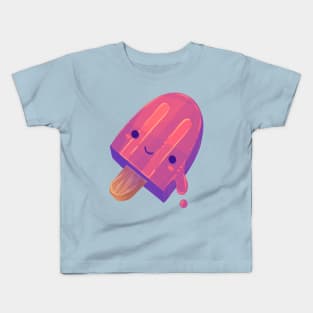 Pink Neon Juice Popsicle Kids T-Shirt